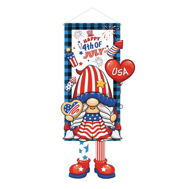 Unisex nan patriotic door banner with Uncle Sam motif Kalsten