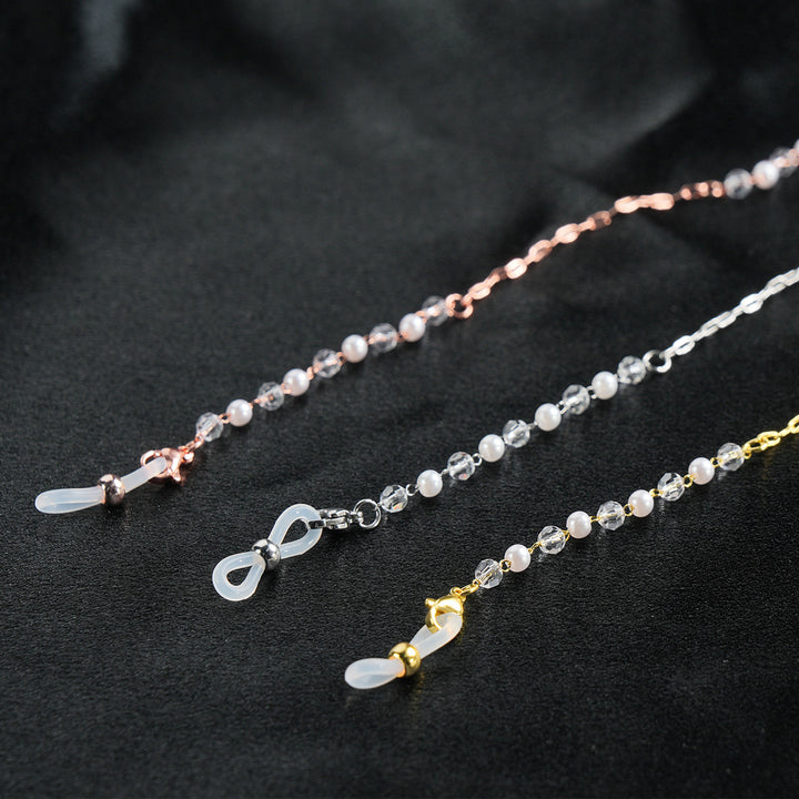 Elegant Pearl-Accented Eyewear Chain Kalsten