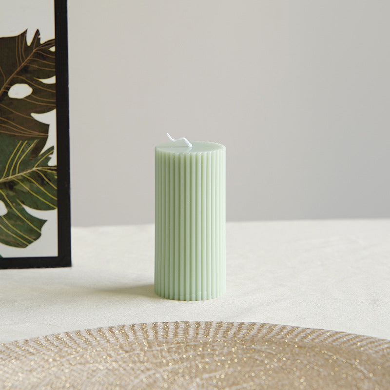 Minimalist Glossy Ceramic Pedestal Candle and Dessert Stand