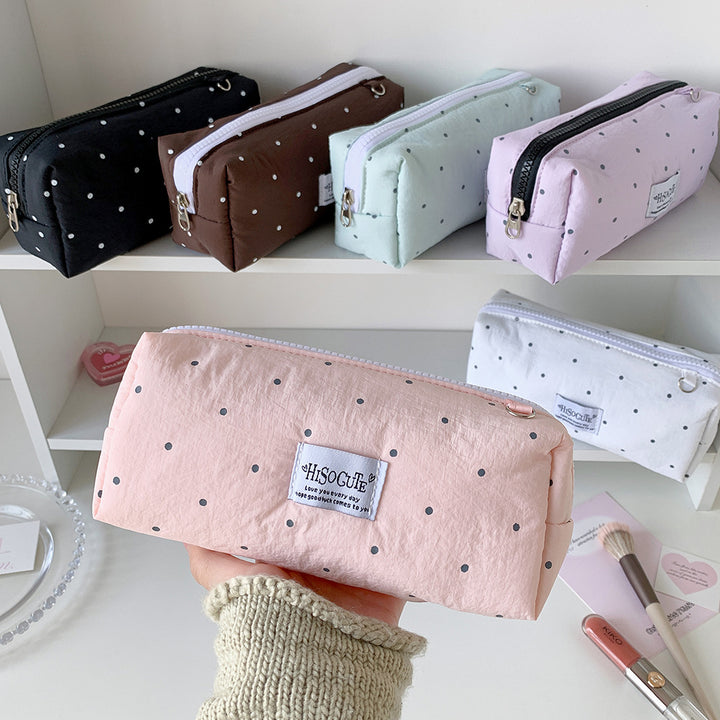 Stylish Polka Dot Pencil Case
