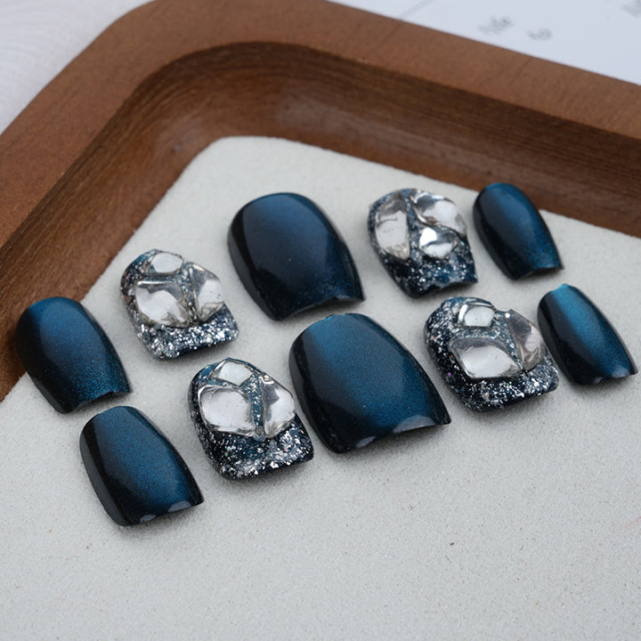Premium Rhinestone-Studded Press-On Nail Set Kalsten
