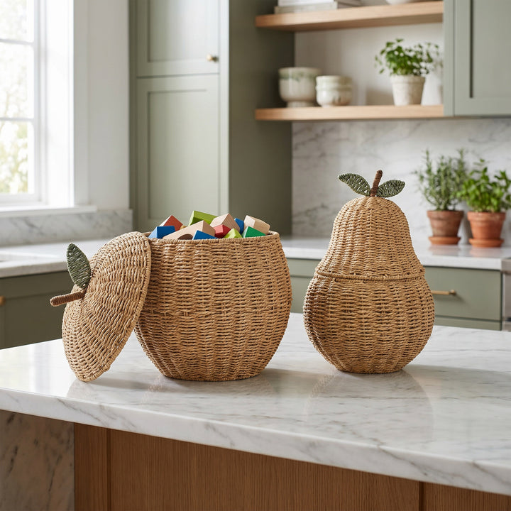 Decorative Woven Fruit-Shaped Storage Basket Kalsten