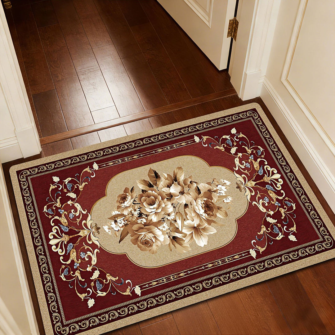 Luxurious Floral Pattern Bath Mat Kalsten
