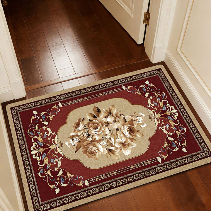 Luxurious Floral Pattern Bath Mat Kalsten