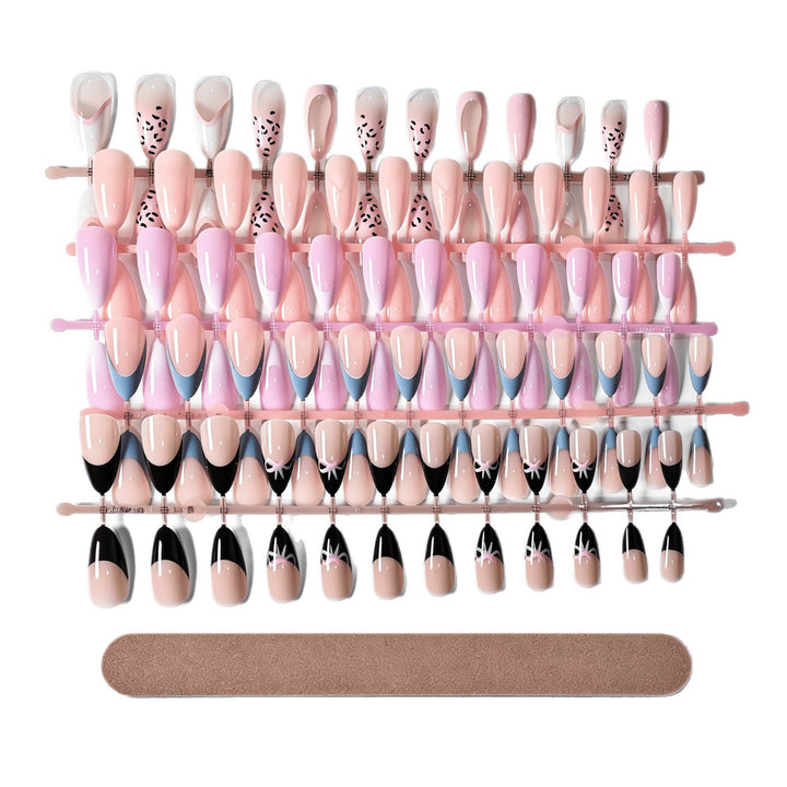 Removable Press-On Nail Set with Decorative Designs Kalsten