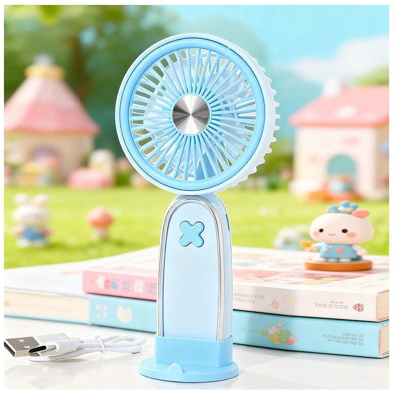 Women's Portable USB Fan with Rotatable Head and Charging Function Kalsten