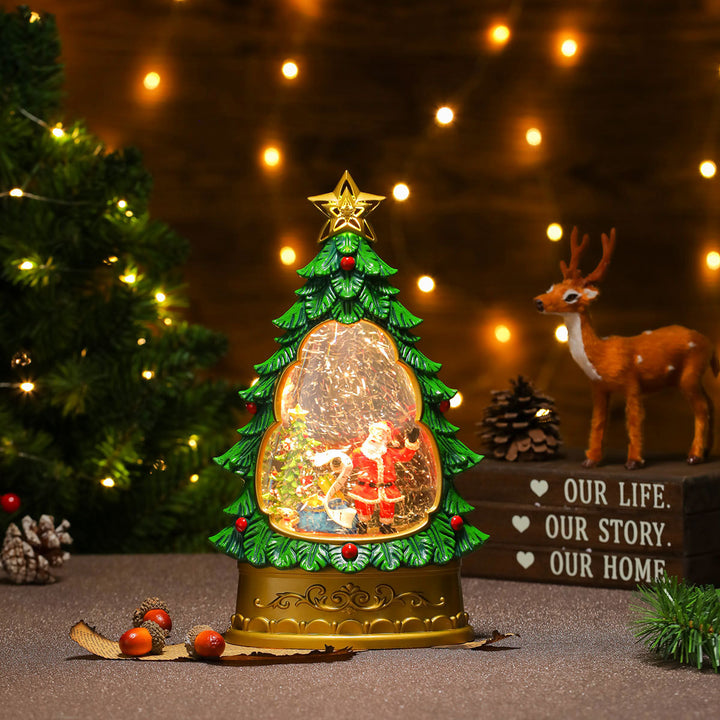 LED Christmas Tree Snow Globe Decoration Kalsten