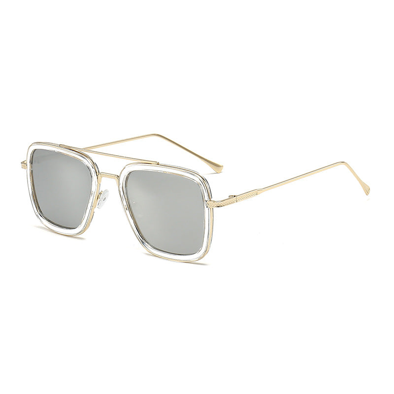 Women's fashionable square sunglasses with glamorous metal frame Kalsten