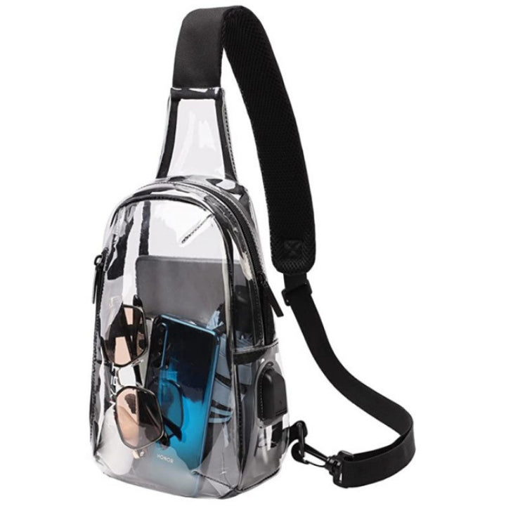 Transparent Shoulder Bag with Secure Access Kalsten