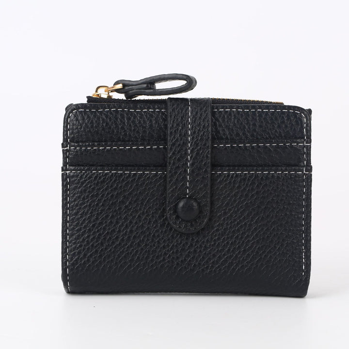 Textured Leather Zippered Card Pouch Kalsten