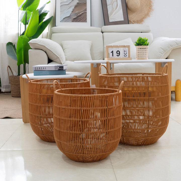 Handwoven storage basket