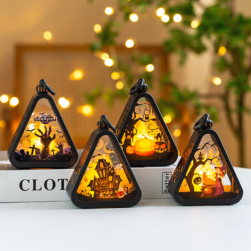 Halloween lantern with light effect