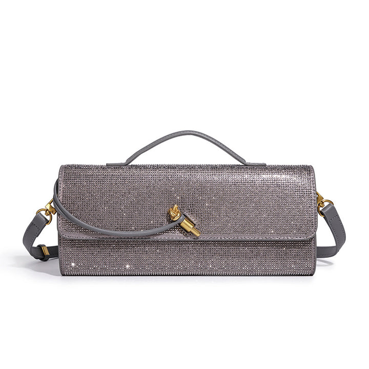 Elegant Rhinestone-Embellished Evening Clutch Kalsten