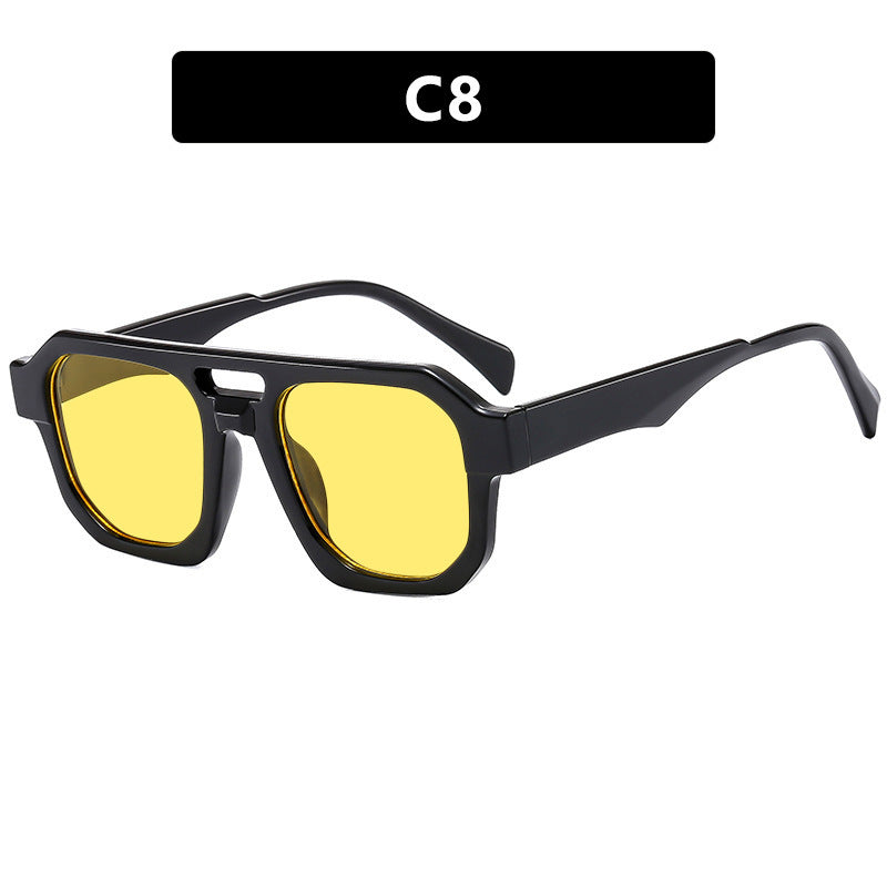 Women's modern sunglasses with square frame and UV protection Kalsten