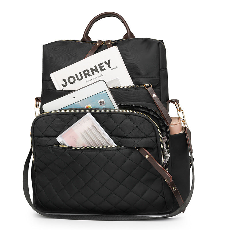 Quilted Multi-Compartment Backpack Kalsten