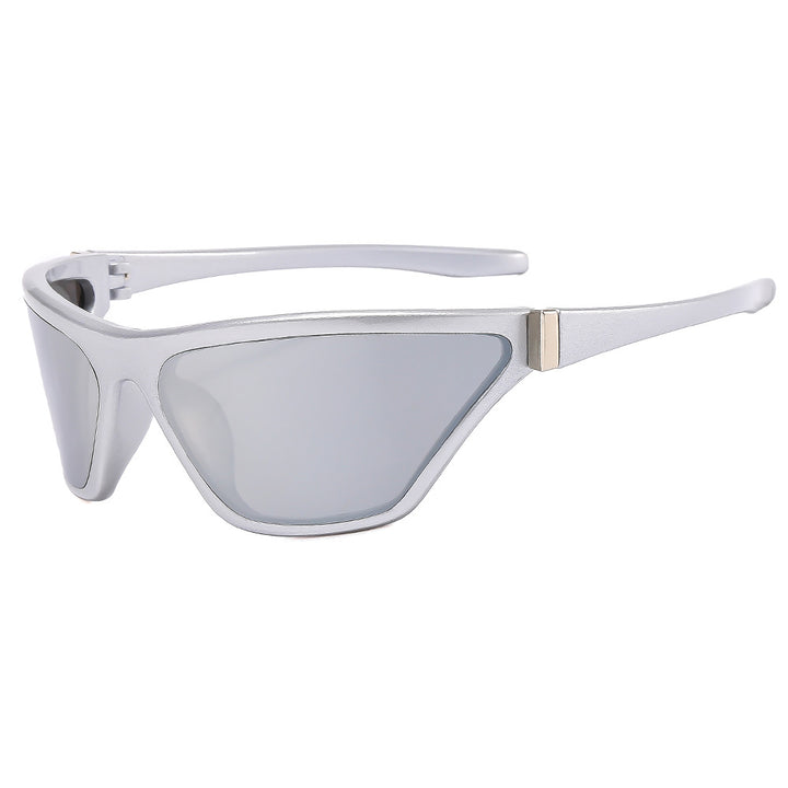 Futuristic Angular Shield Sunglasses