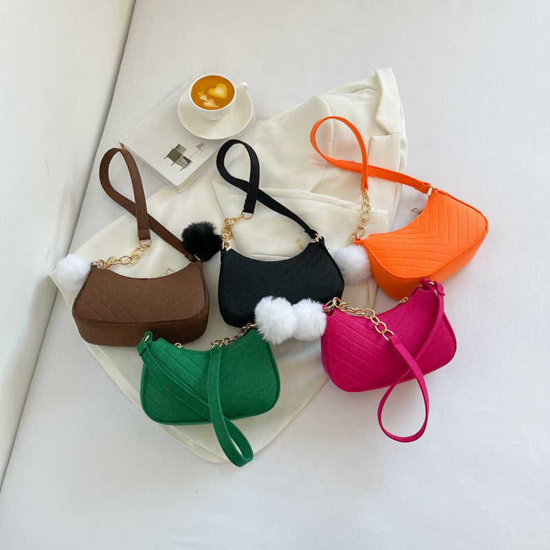 WoStylish Faux Fur Mini Handbag Kalsten