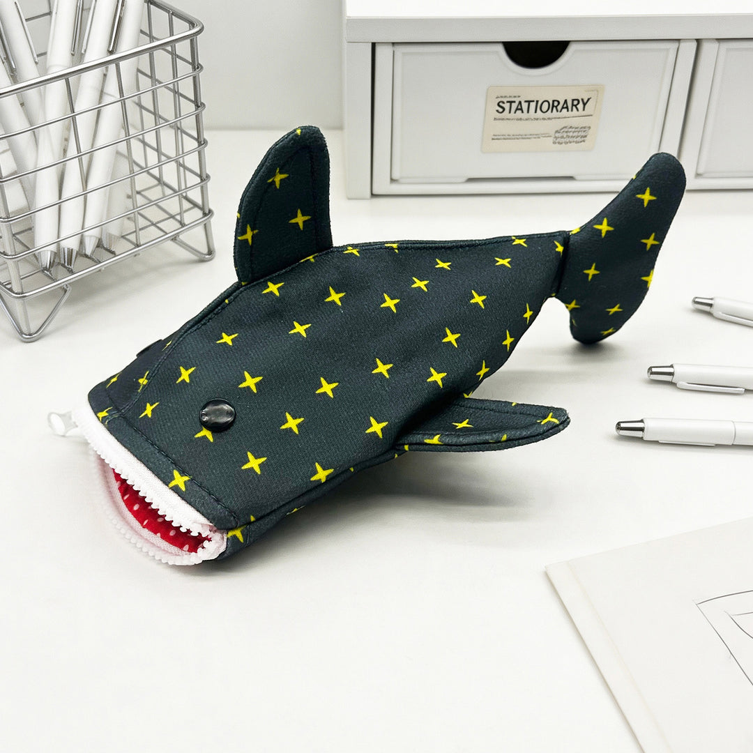 Plush Shark-Shaped Pencil Case Kalsten