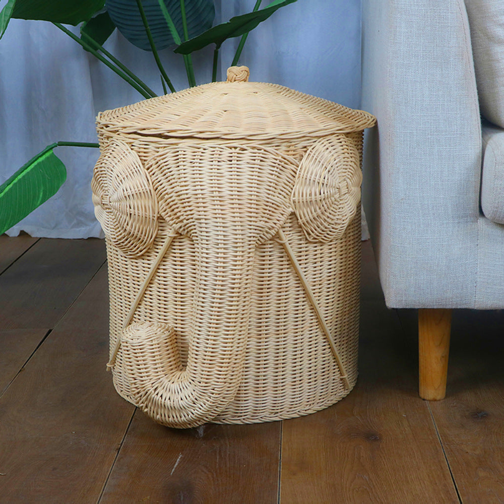 Playful laundry basket in elephant design Kalsten