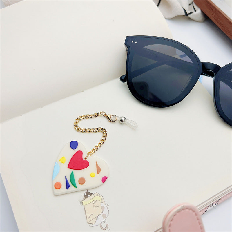 Heart-Designed Eyewear Chain Holder Kalsten