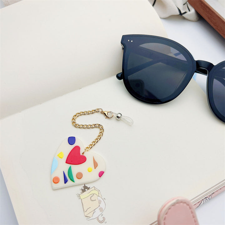 Heart-Designed Eyewear Chain Holder Kalsten