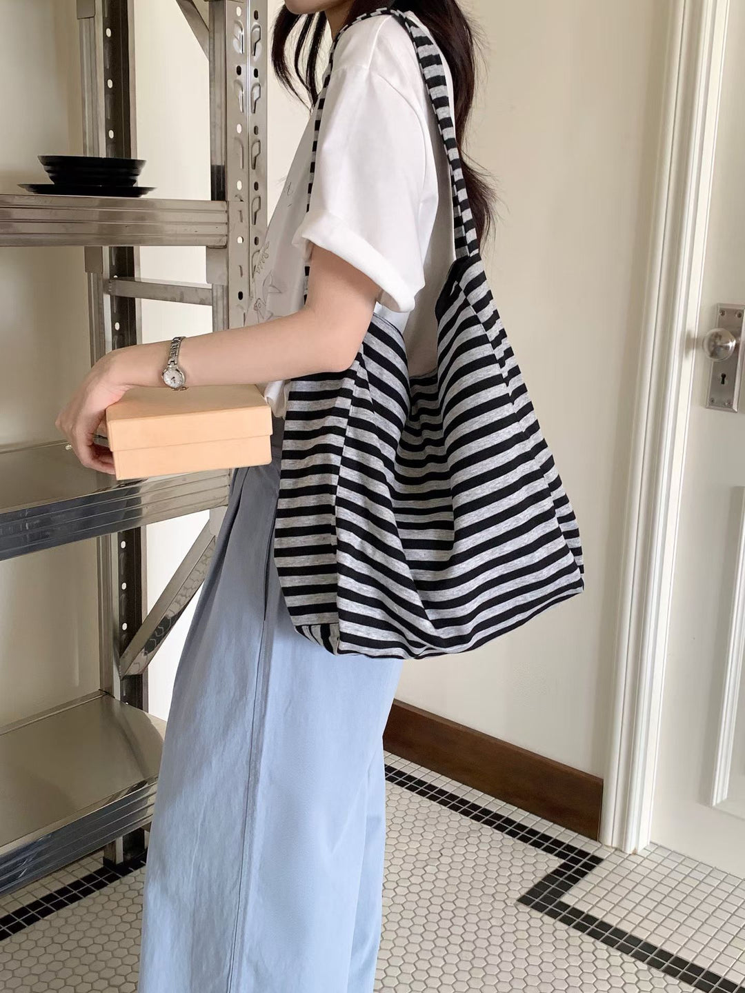 Casual Soft Fabric Hobo Bag