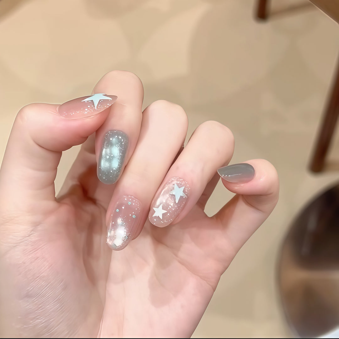Nail design with galaxy effects Kalsten