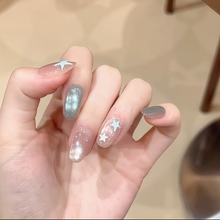 Nail design with galaxy effects Kalsten