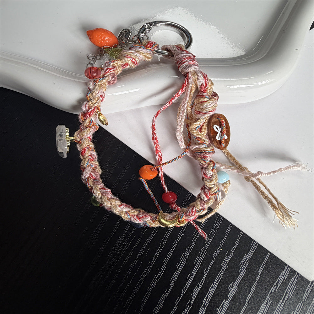Handmade Beaded Charm Keyring Kalsten