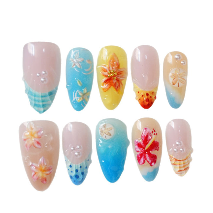 Tropical-Themed 3D Press-On Nails Kalsten