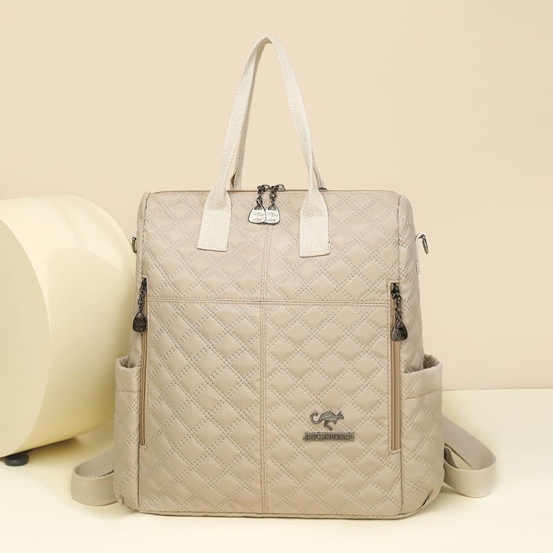 Quilted Multi-Functional Backpack Kalsten