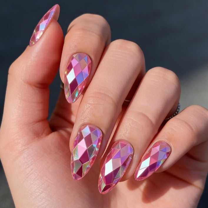 Glamorous Rhinestone Nail Enhancements Kalsten