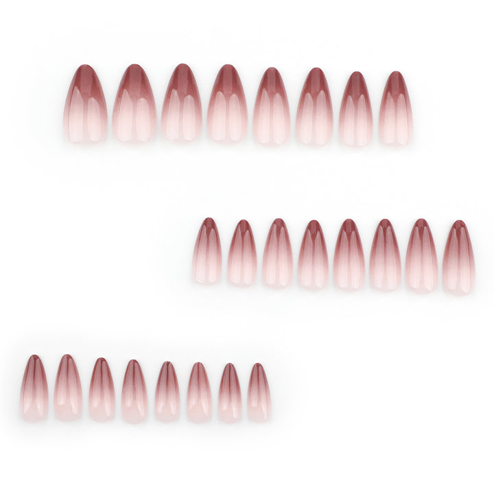 Artistic stiletto nails with elegant ombre design Kalsten