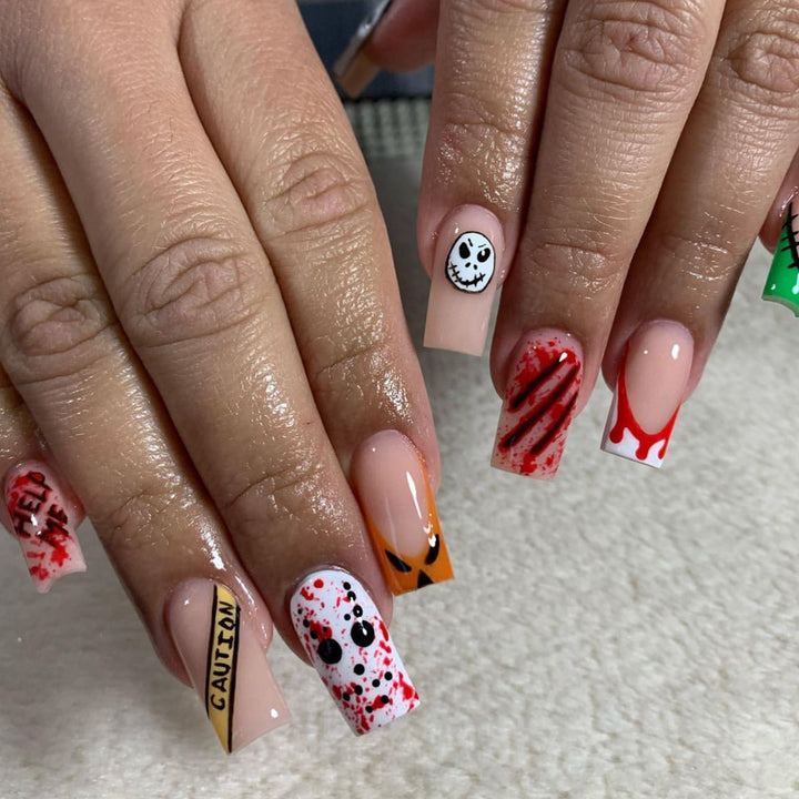 Spooky Themed 3D Nail Art Extensions Kalsten
