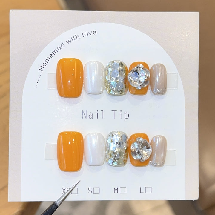 Nail Art Set with Sparkling Accents and Creative Designs Kalsten