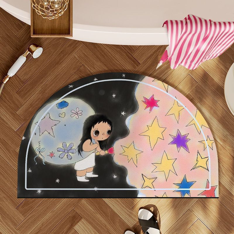Cartoon Themed Bath Mat