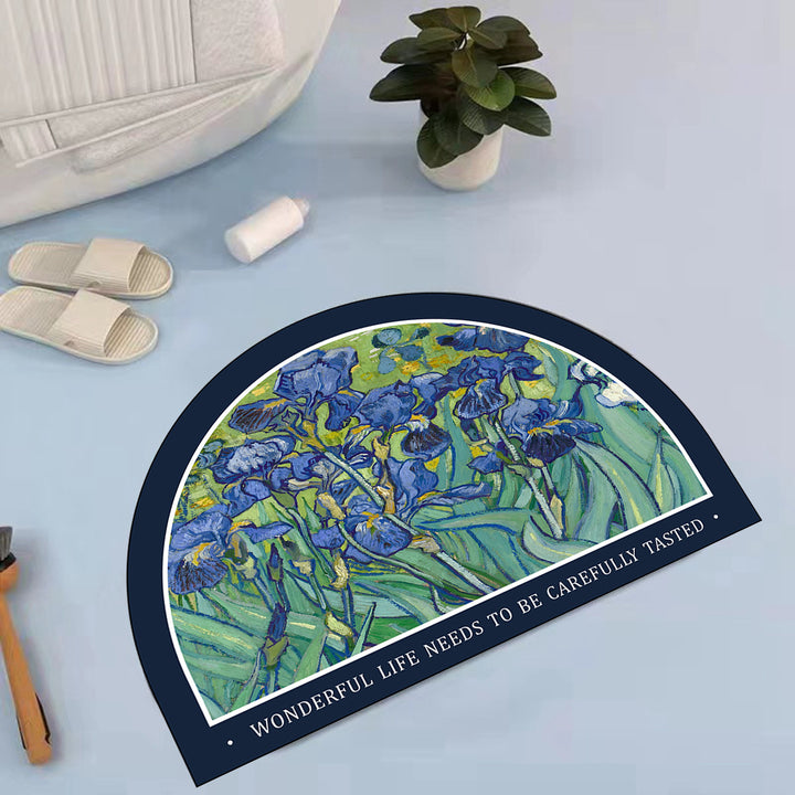 Artistic Ocean Scene Bath Mat