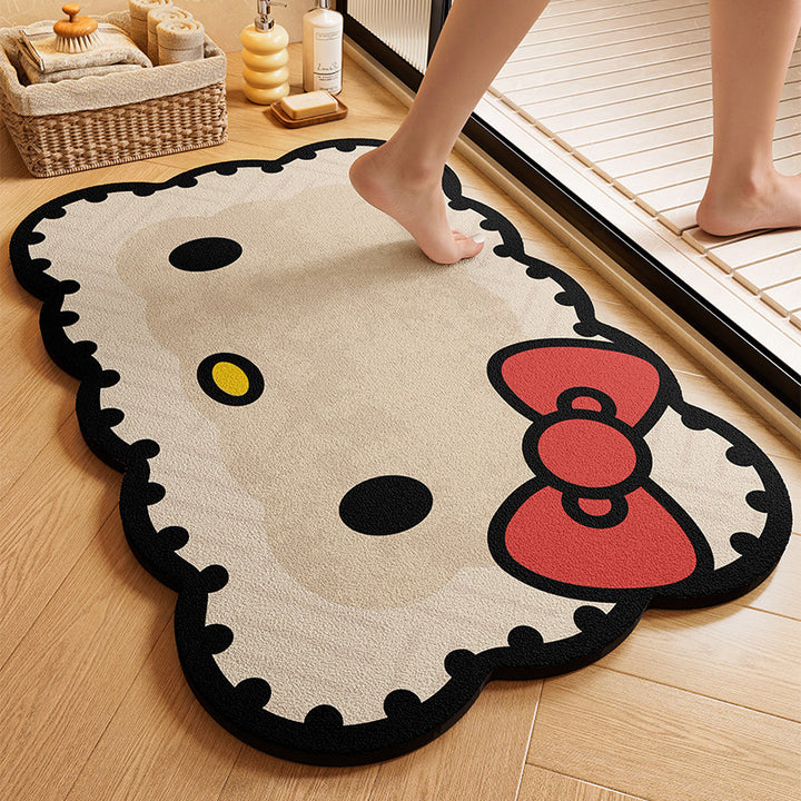 Playful Character-Shaped Bath Mat