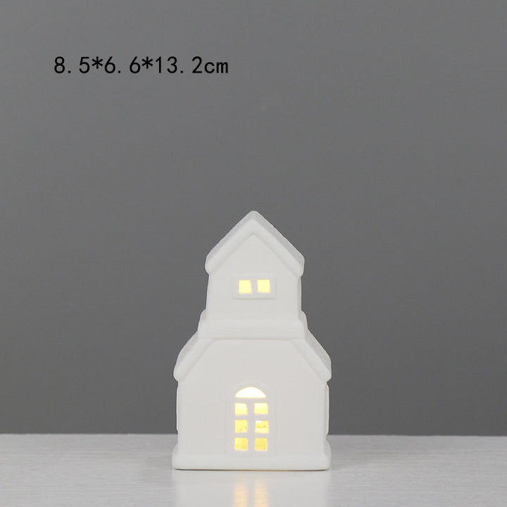 Decorative House-Shaped Ceramic Night Light Kalsten