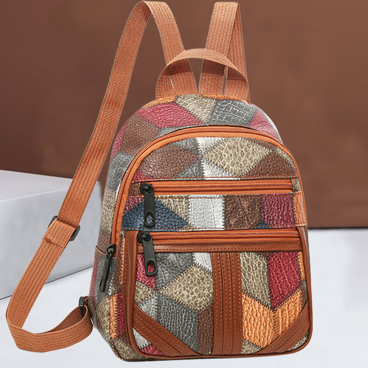 Stylish Geometric Patterned Mini Backpack Kalsten