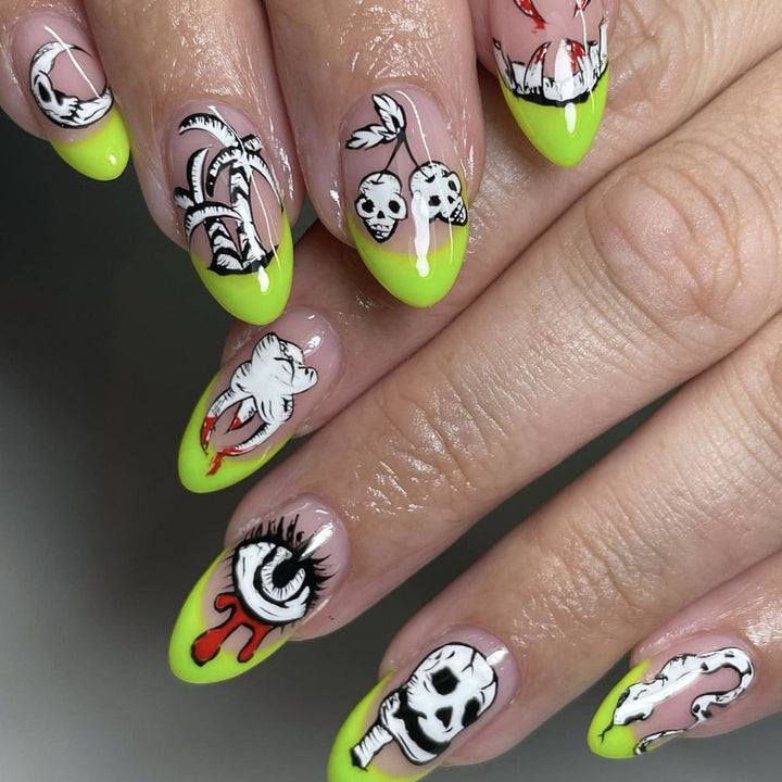 Artistic Skull and Eye Nail Art Set Kalsten