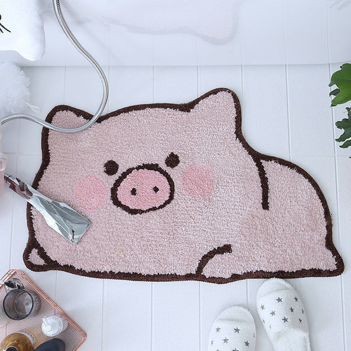 Cartoon Cat Shaped Bath Mat Kalsten
