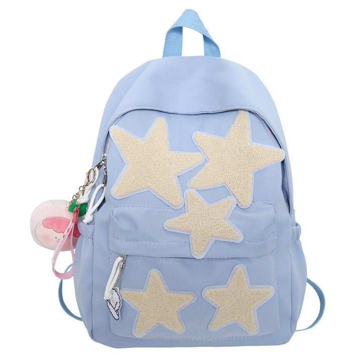 Star-Embellished Casual Backpack