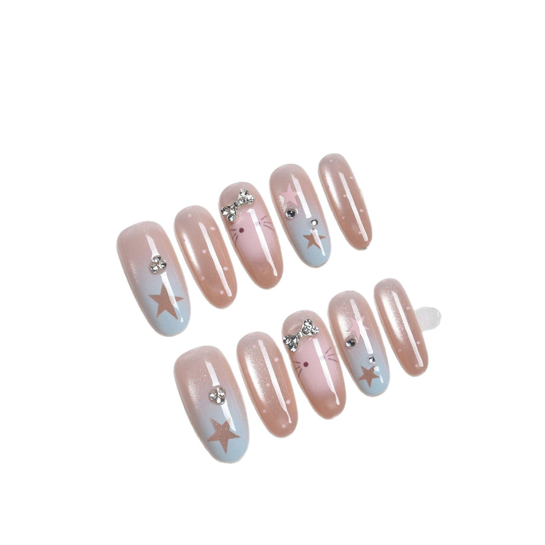 Star-Embellished Press-On Nail Extensions Kalsten