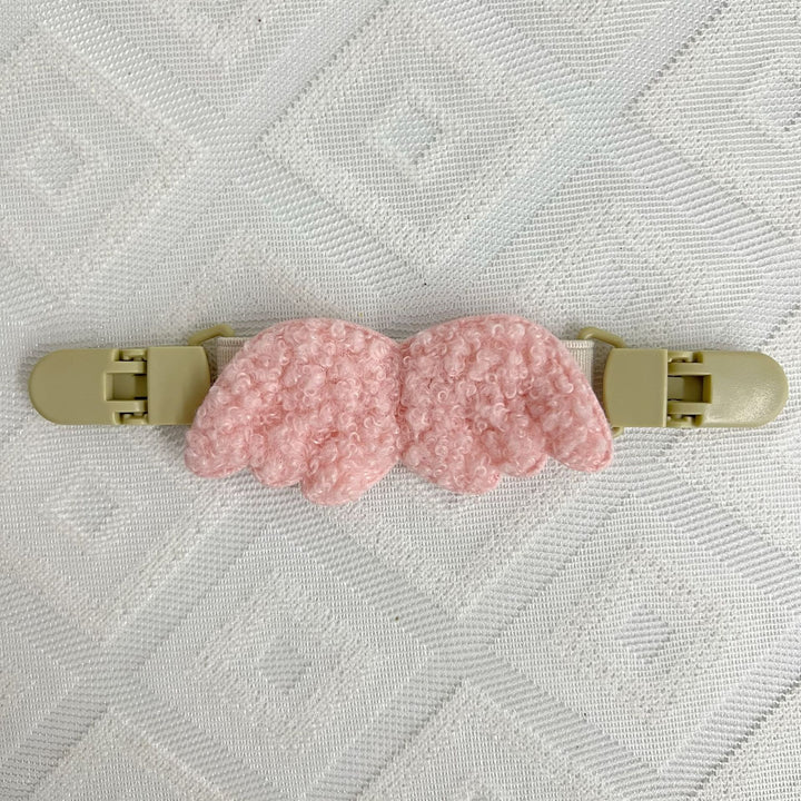Pacifier and Toy Safety Clip with Plush Bear and Quick-Release Buckles