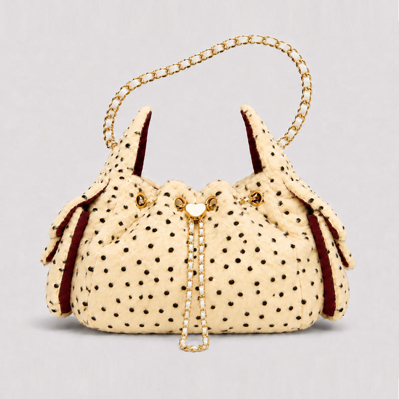 Playful Polka Dot Handheld Purse
