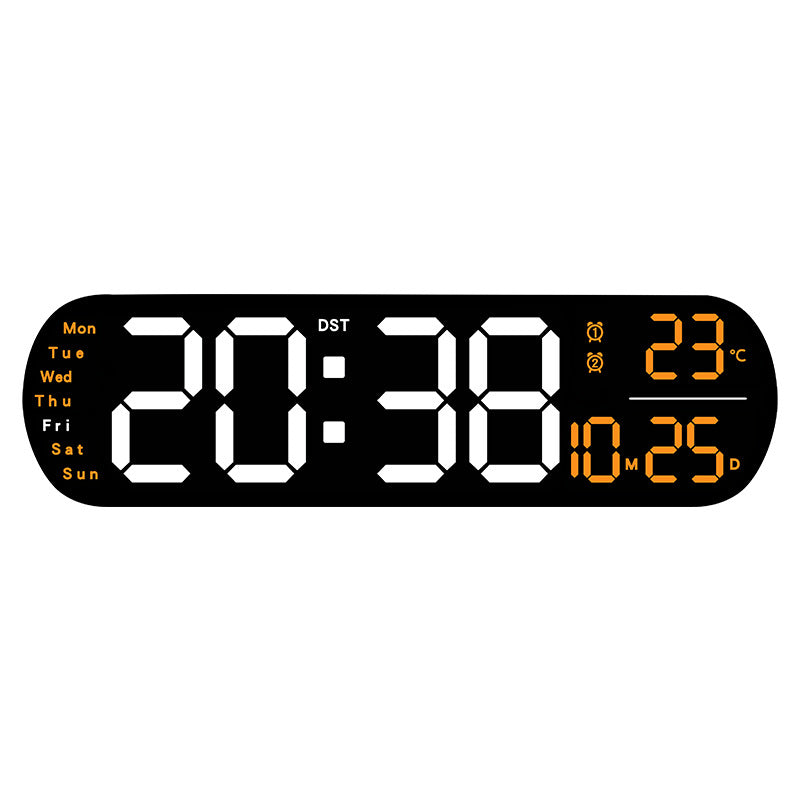 Digital LED alarm clock with large display and temperature display Kalsten