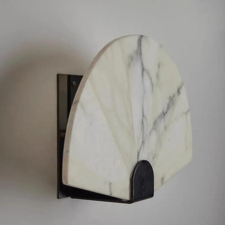 Marble Fan Wall Light Fixture