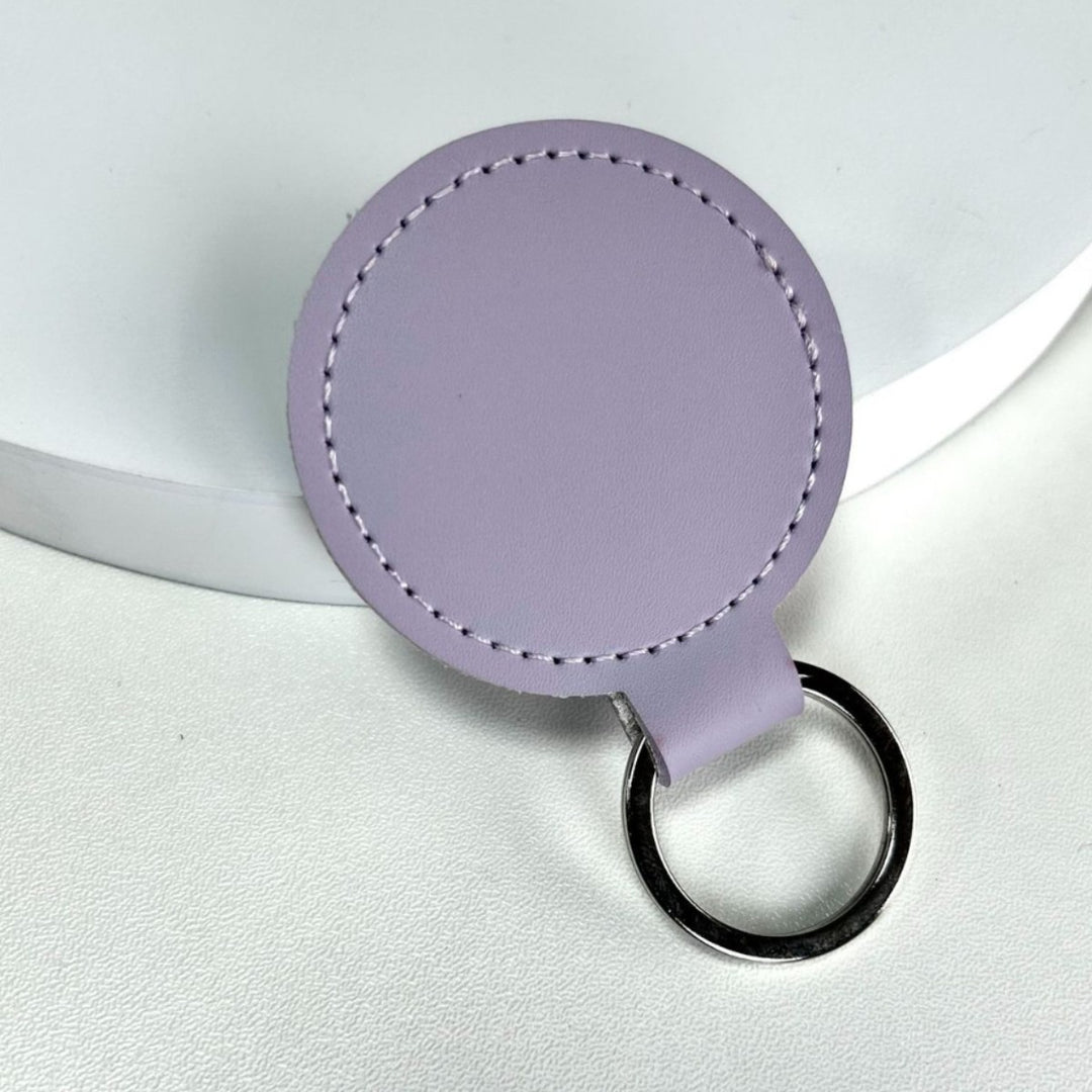 Premium Leather Round Keychain Kalsten