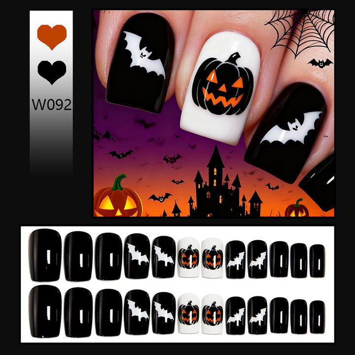 Acrylic nail set with Halloween motifs Kalsten